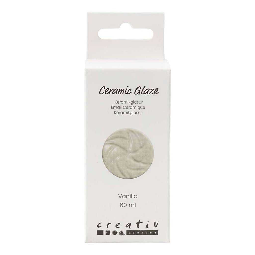 Creativ Company Keramikglasur 984-1101 c opak Vanille - 60 ml