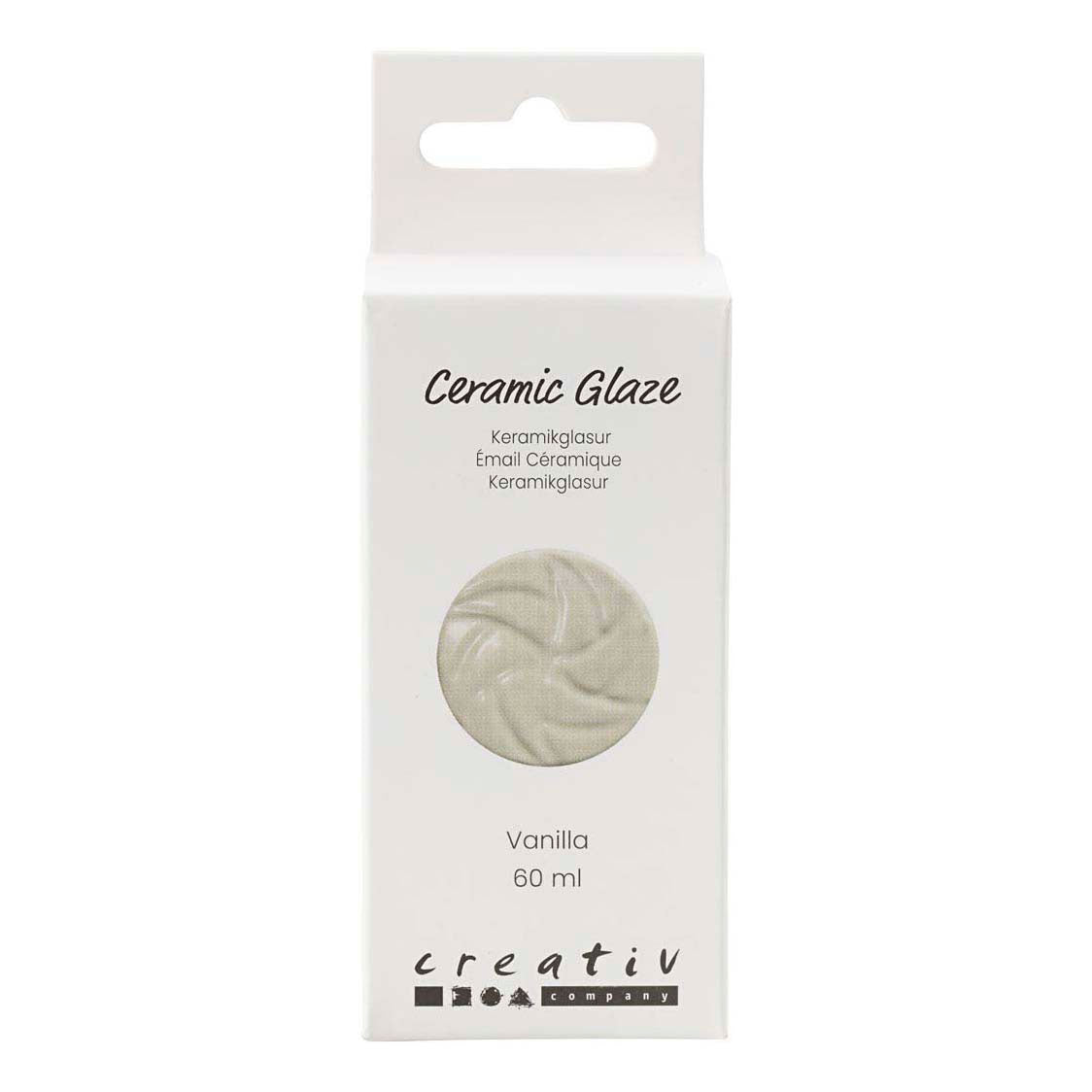 Creativ Company Keramikglasur 984-1101 c opak Vanille - 60 ml