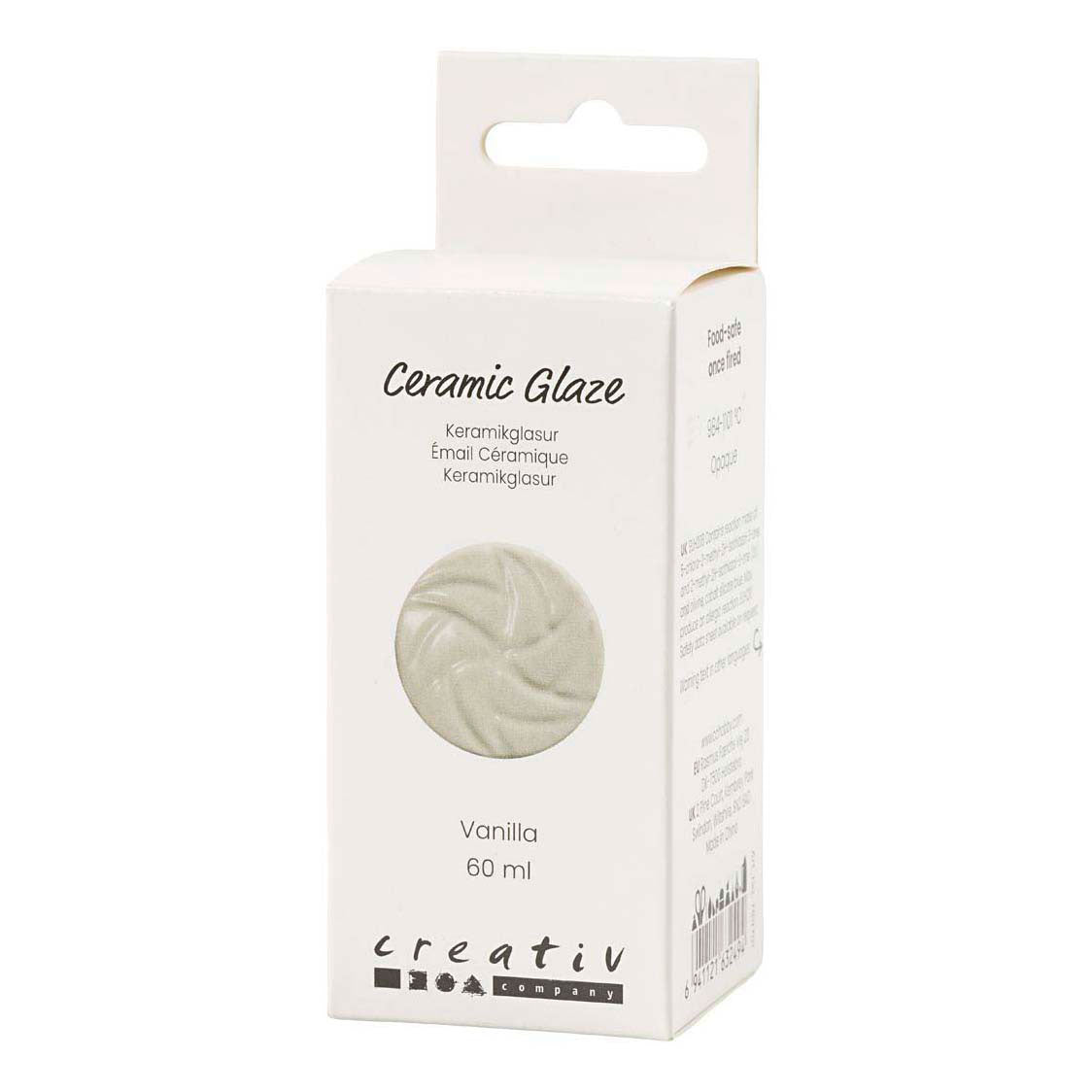 Creativ Company Keramikglasur 984-1101 c opak Vanille - 60 ml