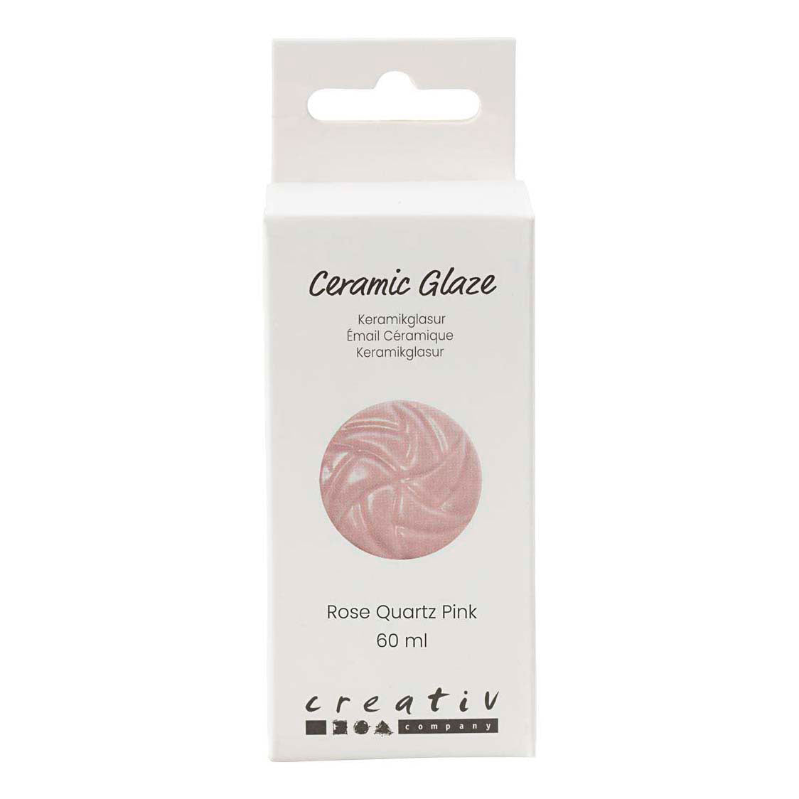 Creativ company keramiek glazuur 984-1101 c dekkend rose - 60ml