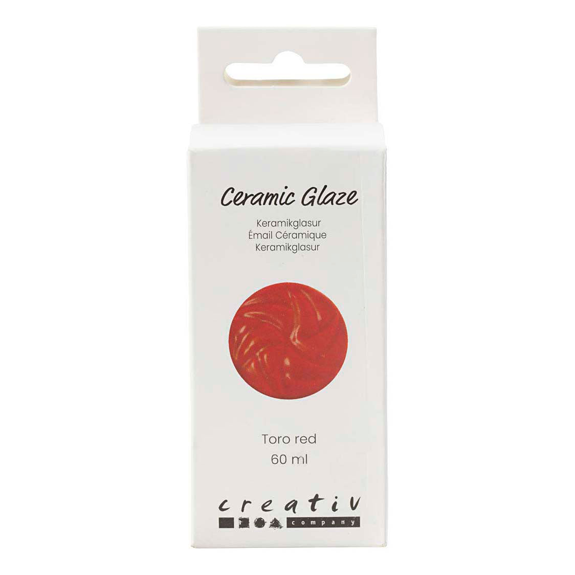 Creativ Company Keramikglasur 984-1101 c opak toro rot - 60 ml