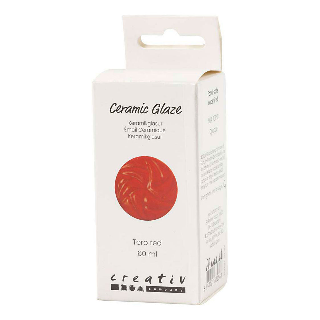 Creativ Company Keramikglasur 984-1101 c opak toro rot - 60 ml