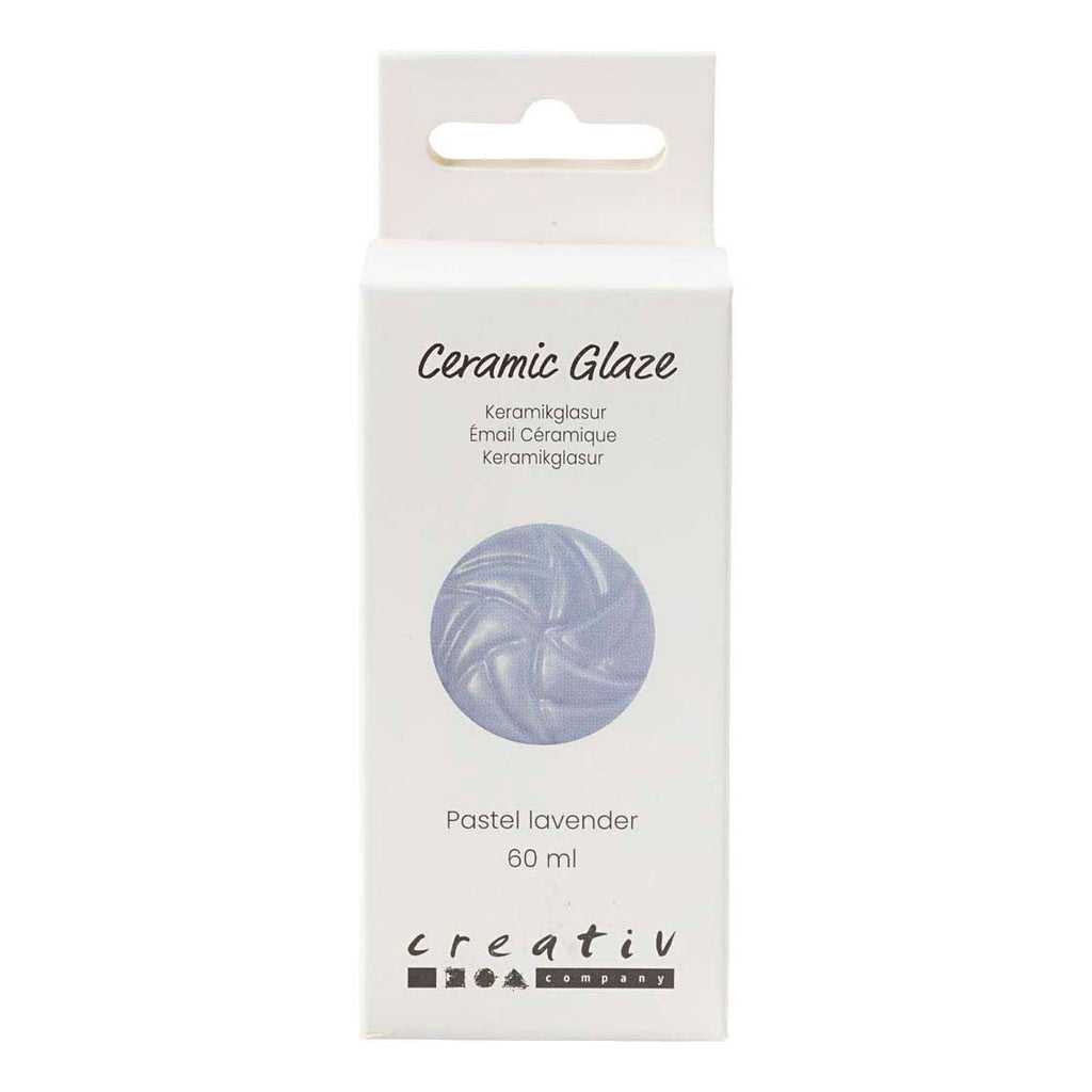 Creativ company keramiek glazuur 984-1101 c dekkend pastel lavender - 60ml