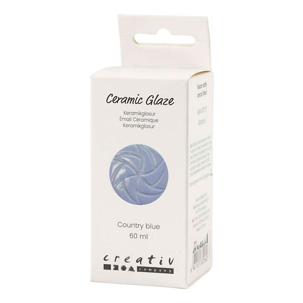 Creativ Company Keramikglasur 984-1101 c opak Country Blue - 60 ml