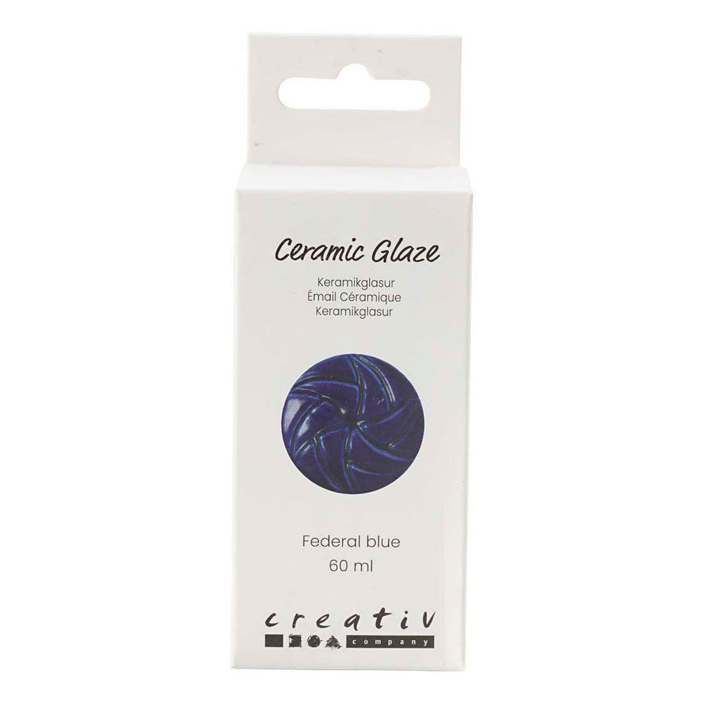 Creativ Company Keramikglasur 984-1101 c opak Federal Blue - 60 ml