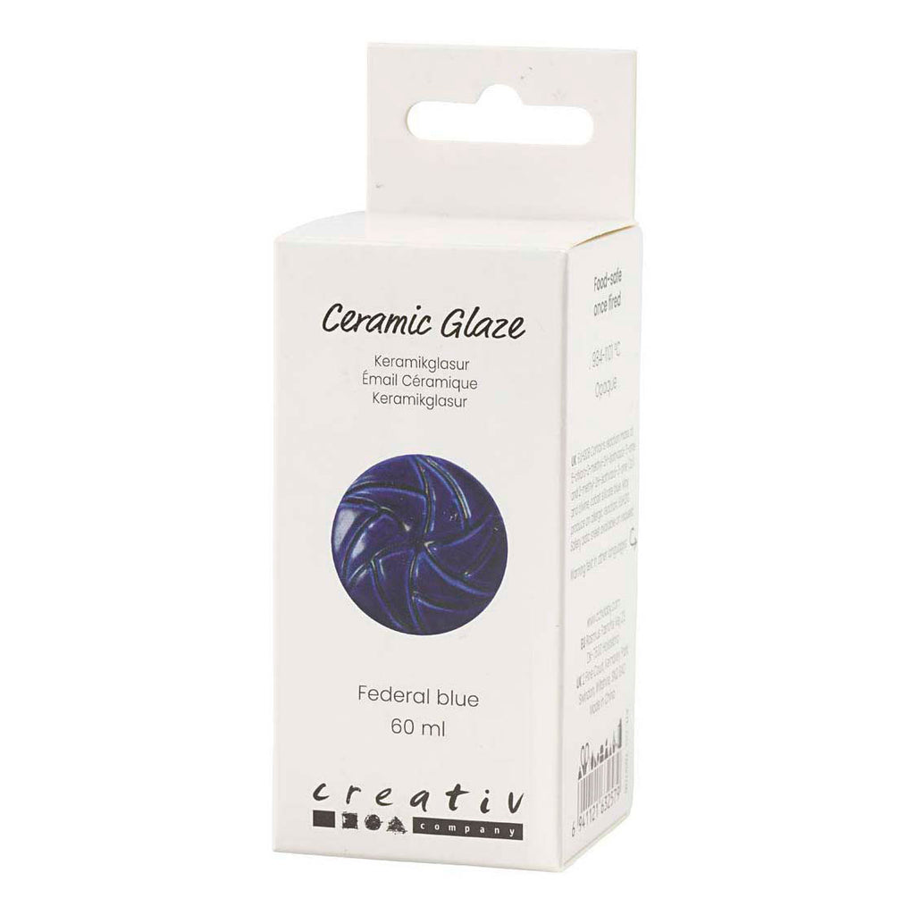 Creativ Company Keramikglasur 984-1101 c opak Federal Blue - 60 ml