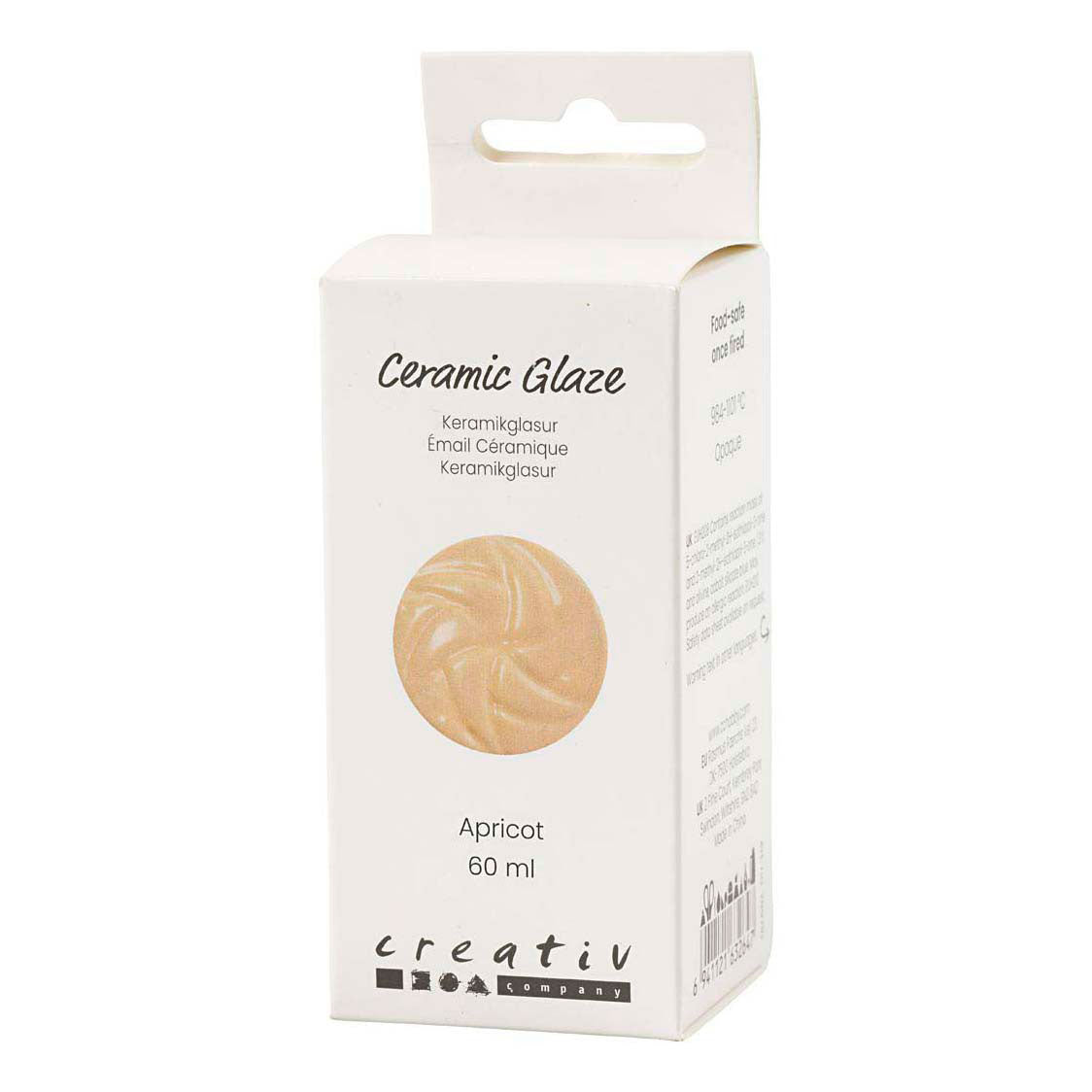 Creativ Company Keramikglasur 984-1101 c opak aprikose - 60 ml