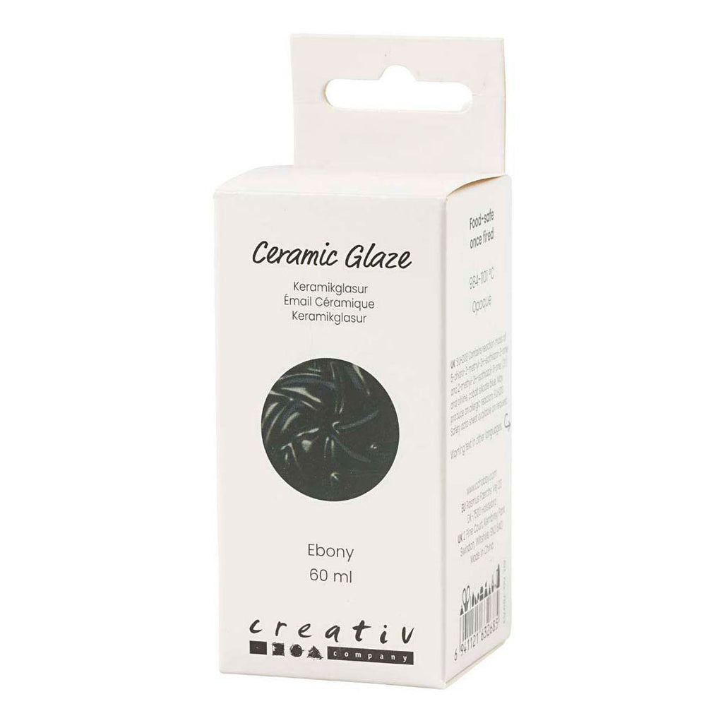 Creativ Company Keramikglasur 984-1101 c opak Ebenholz - 60 ml
