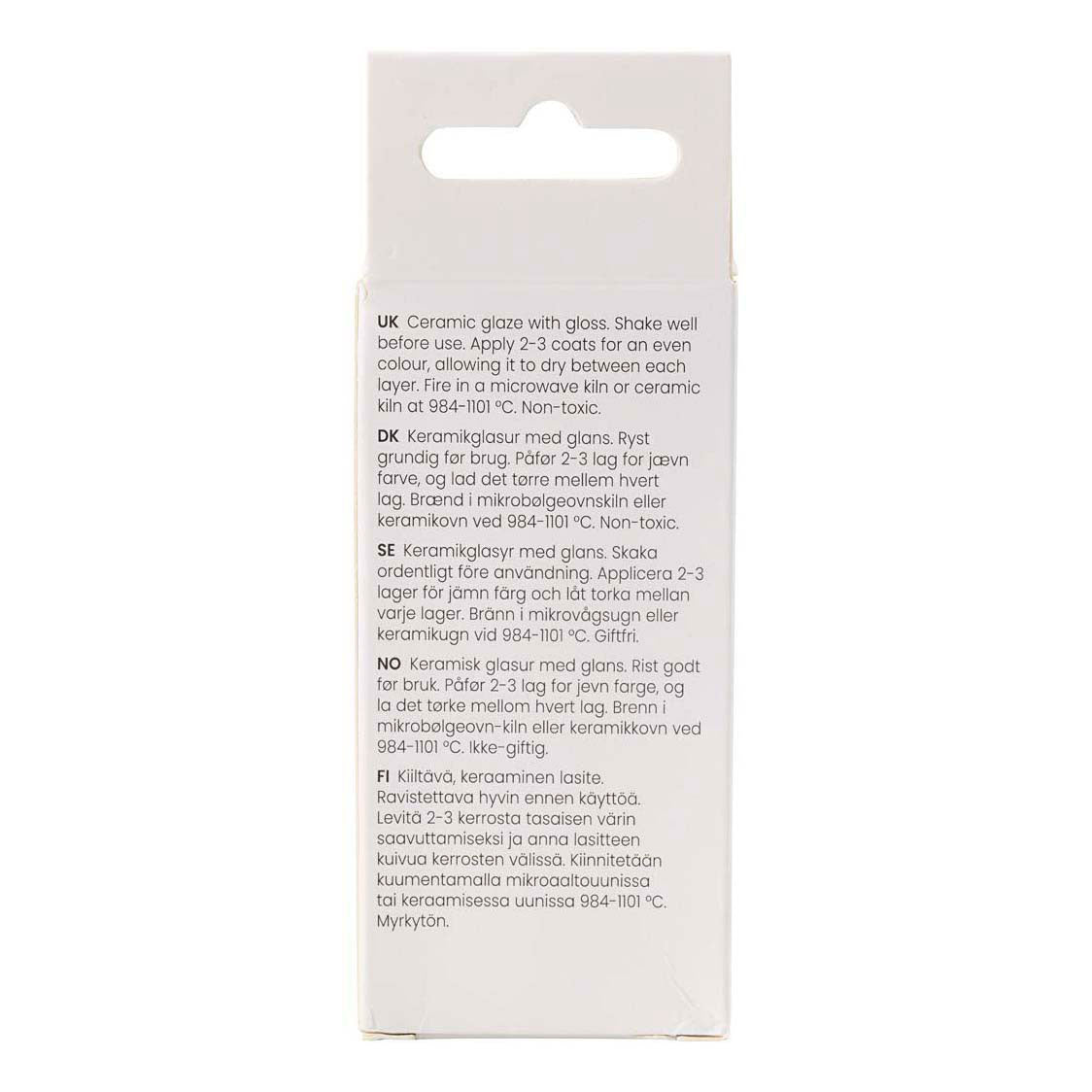 Creativ Company Keramikglasur 984-1101 c opak Ebenholz - 60 ml
