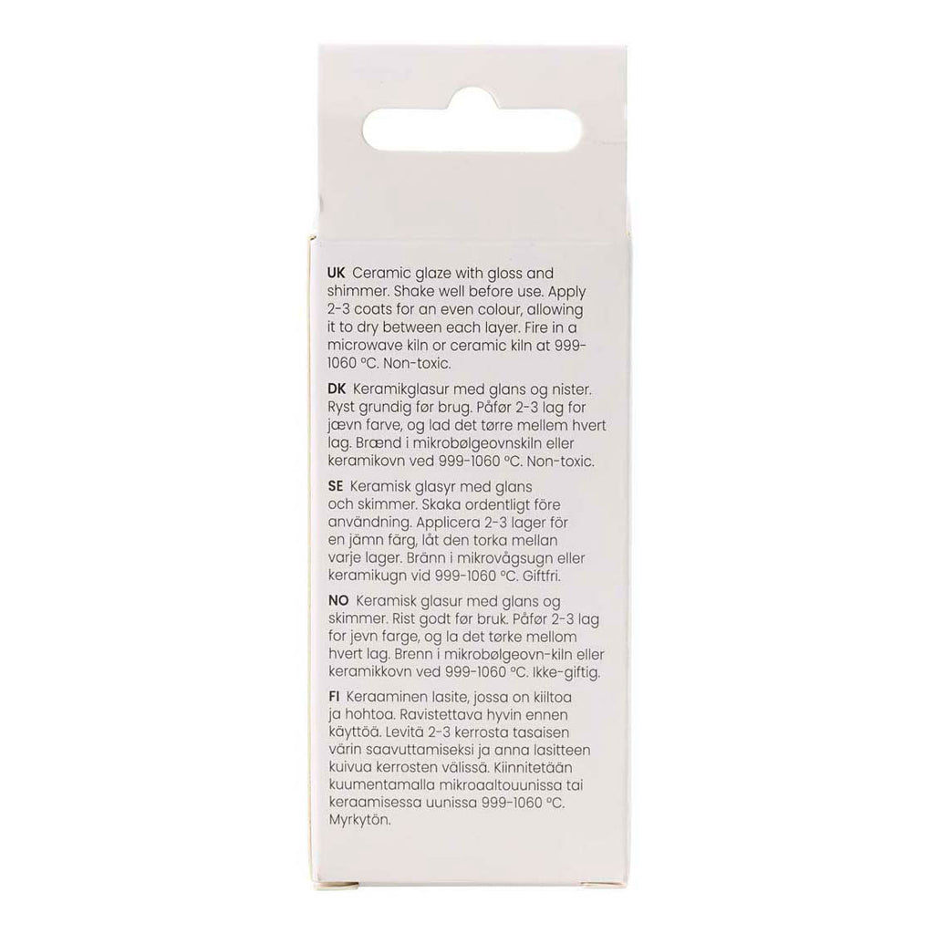 Creativ Company Gesprenkelte Keramikglasur 999-1060 °C, opak blau - 60 ml