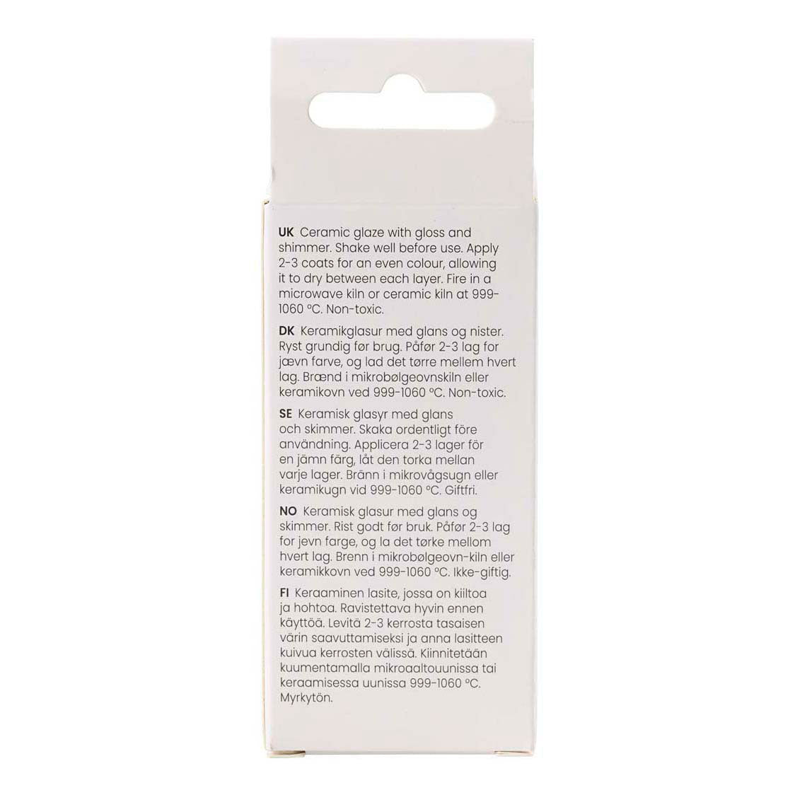 Creativ Company Gesprenkelte Keramikglasur 999-1060 °C, opak blau - 60 ml