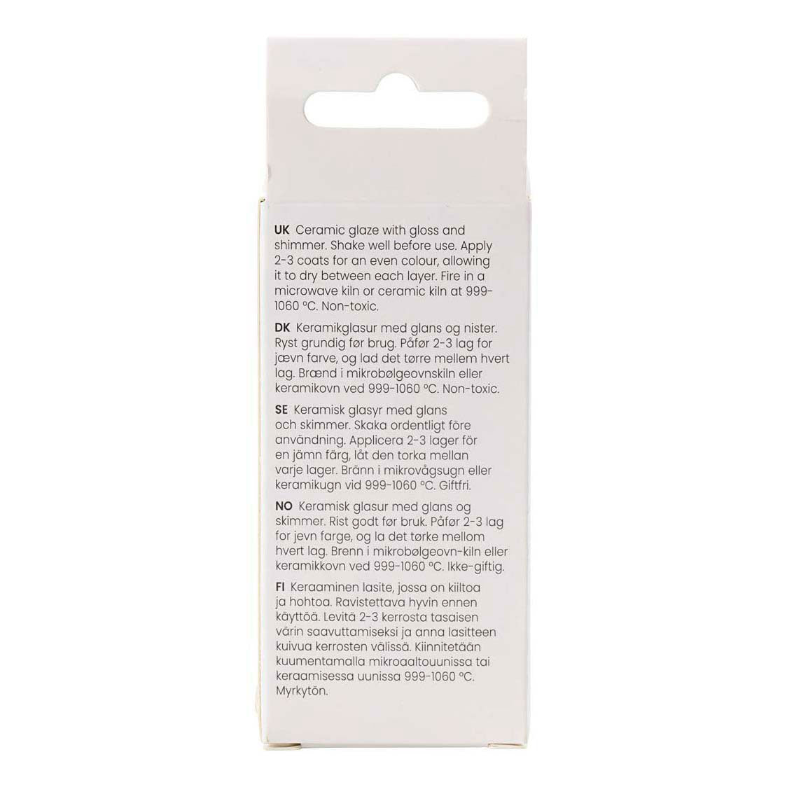 Creativ Company Gesprenkelte Keramikglasur 999-1060 c opak rostfarbener Nagel - 60 ml