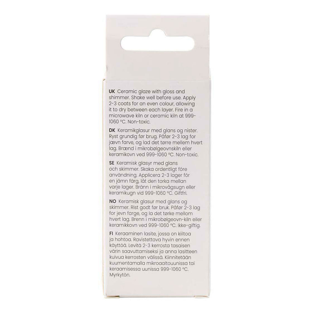 Creativ company gespikkeld keramiek glazuur 999-1060 c dekkend tutto nero - 60ml