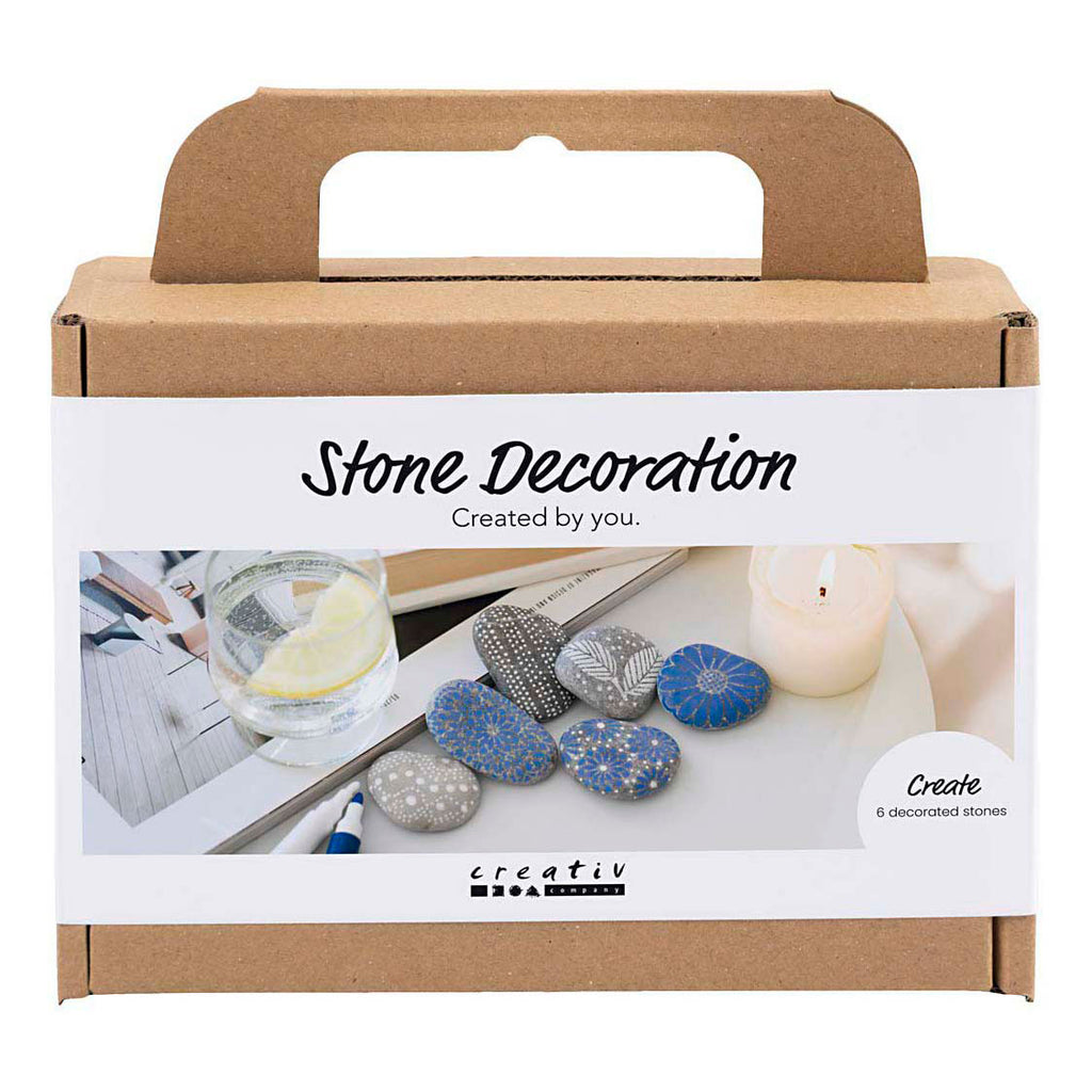 Creativ company mini hobbyset steendecoratie blauw