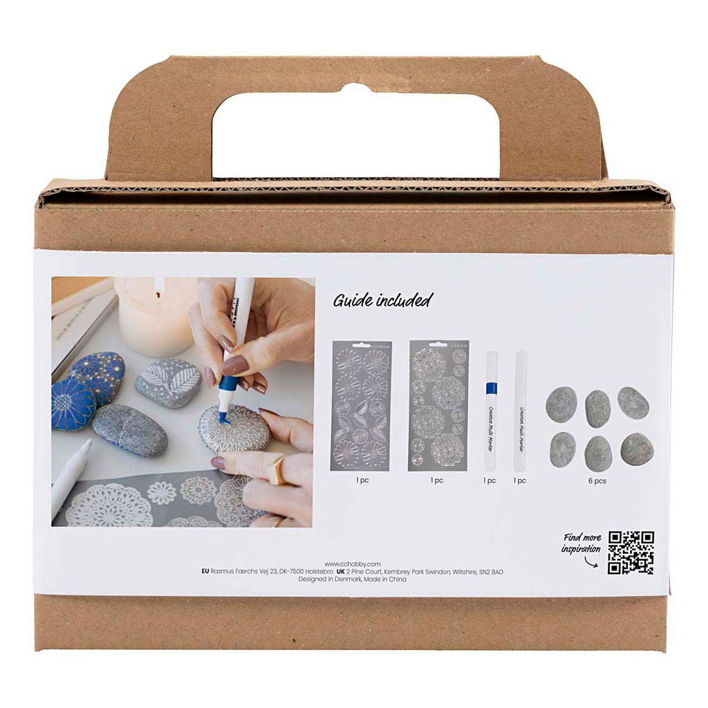 Creativ Company Mini-Hobbyset Steindekoration blau