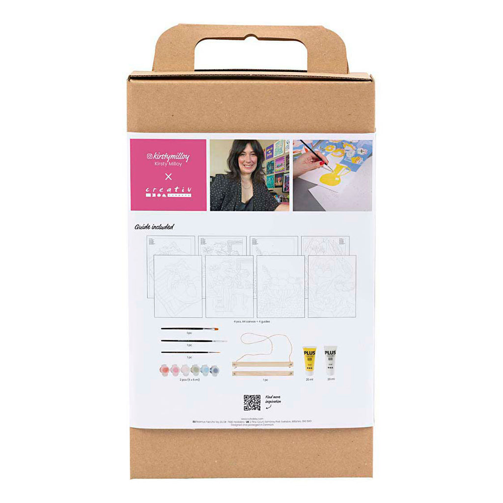Creativ Company Hobbyset Malen nach Zahlen Acrylfarbe