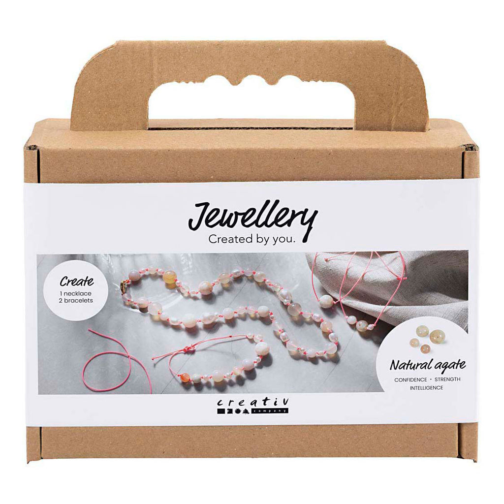 Creativ Company Mini-Hobby-Set Schmuck Halsketten und Armband rosa