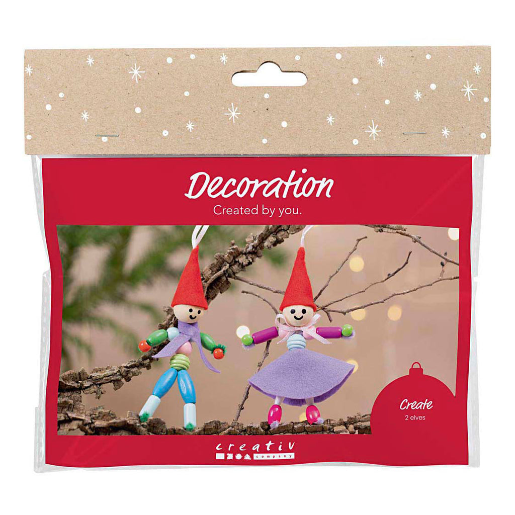 Creativ Company Mini-Hobby-Set Dekoration Weihnachtswichtel