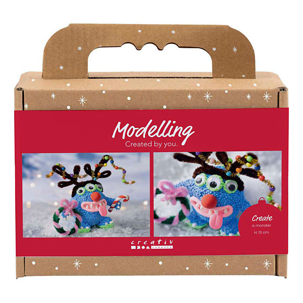 Creativ company mini hobbyset boetseren rendiermonster
