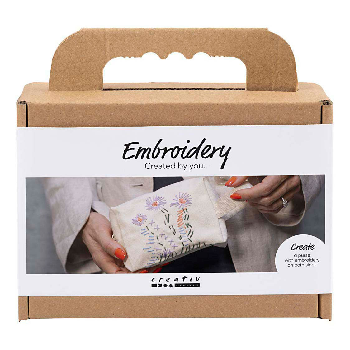 Creativ Company Mini-Hobbyset, Stick-Kosmetiktasche