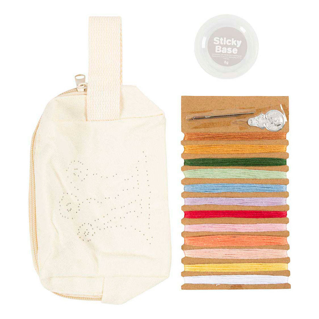 Creativ Company Mini-Hobbyset, Stick-Kosmetiktasche