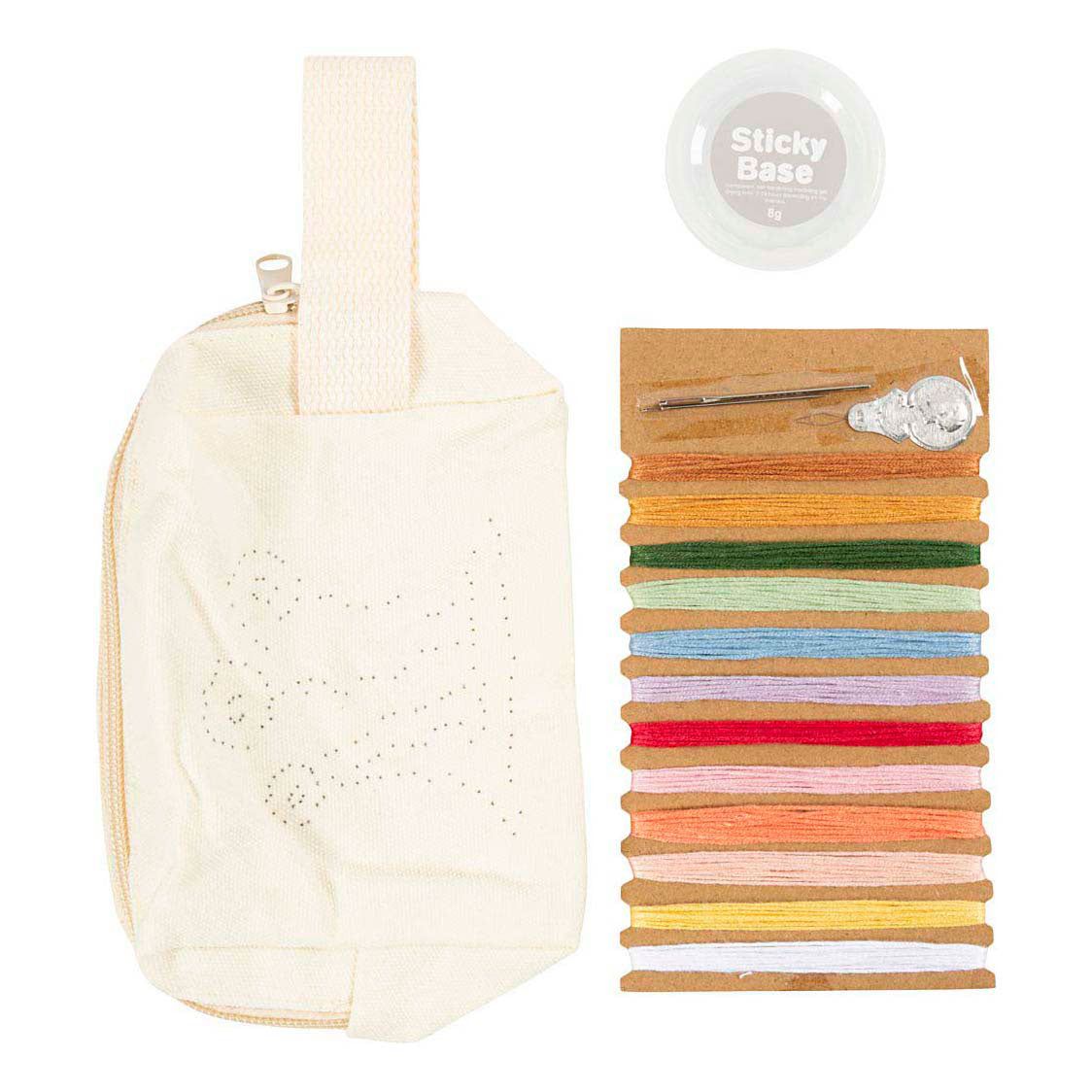 Creativ Company Mini-Hobbyset, Stick-Kosmetiktasche