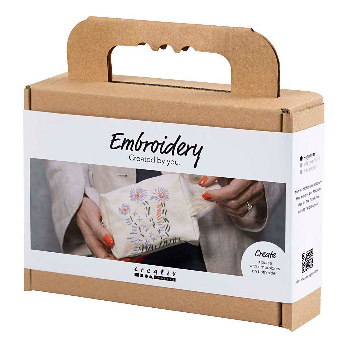 Creativ Company Mini-Hobbyset, Stick-Kosmetiktasche
