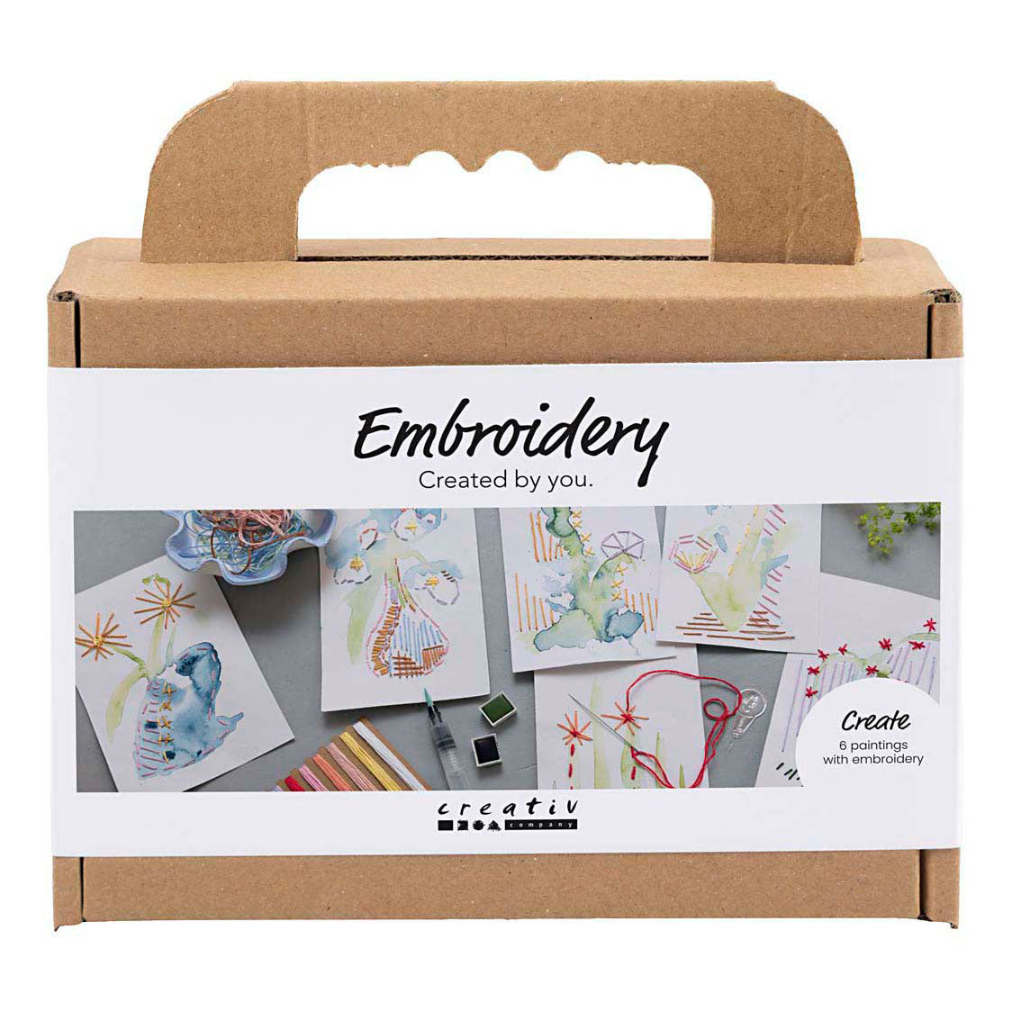 Creativ Company Mini-Hobby-Set Stickbilder mit Stickerei