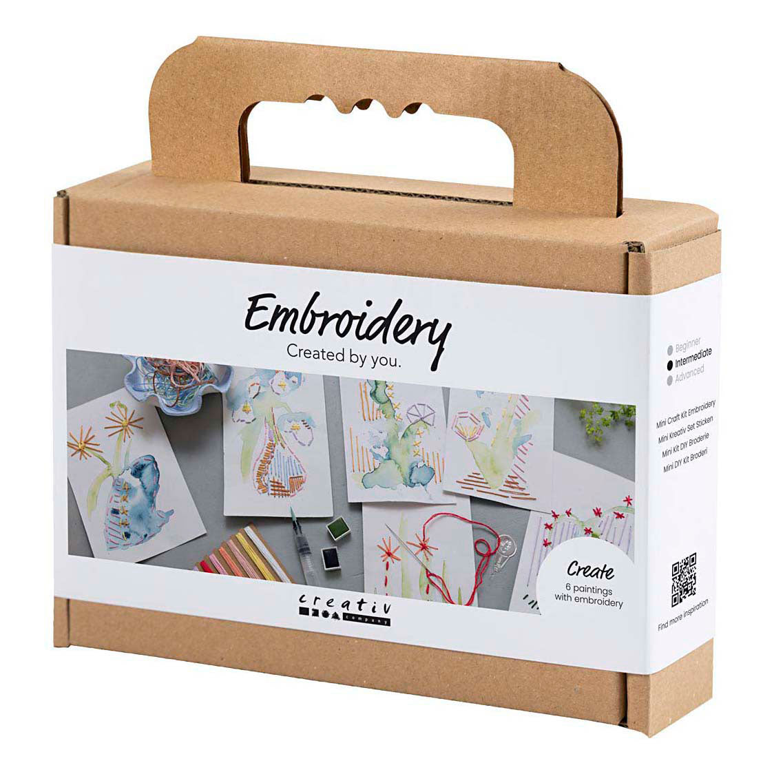 Creativ Company Mini-Hobby-Set Stickbilder mit Stickerei