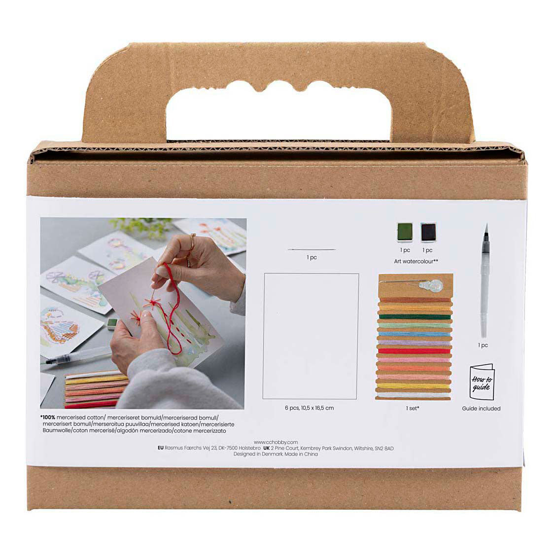 Creativ Company Mini-Hobby-Set Stickbilder mit Stickerei