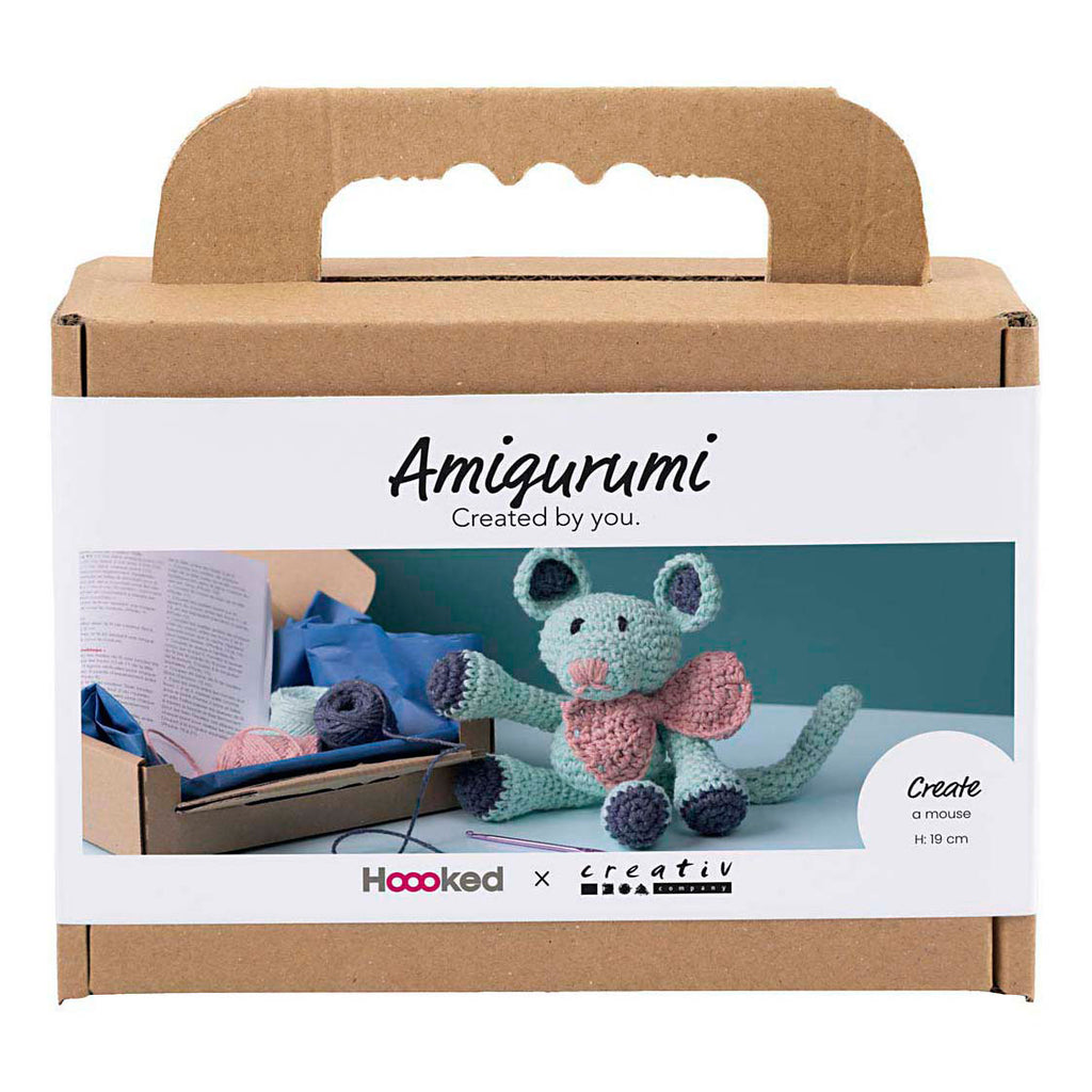 Creativ company http: www.cchobby.nl hobbyset-amigurumi-muis-mint-1-doos