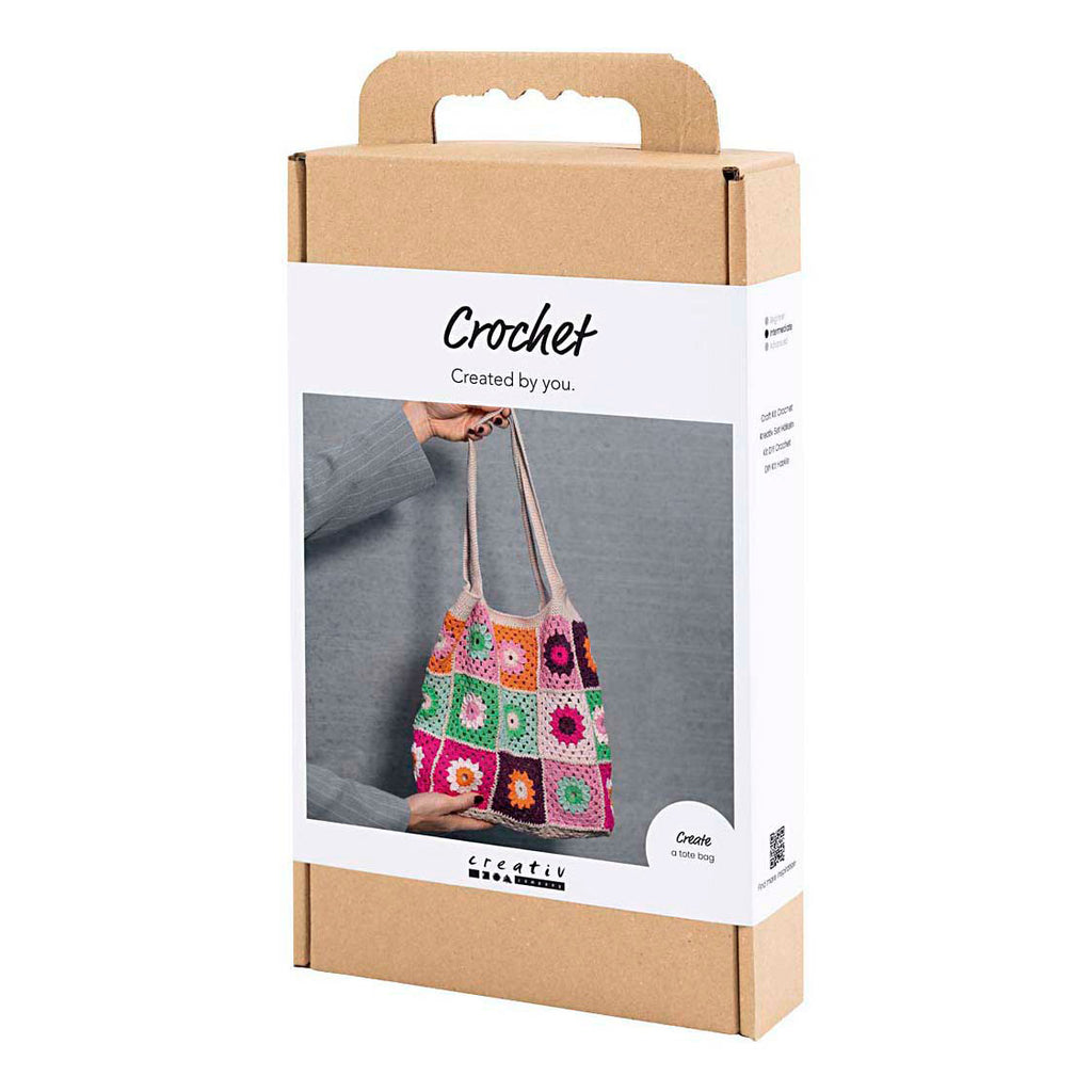 Creativ company http: www.cchobby.nl hobbyset-haken-tas-kleurrijk-creme-1-doos