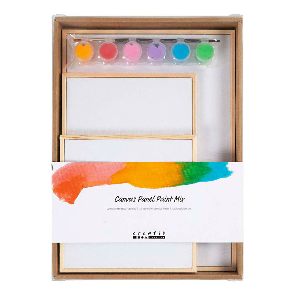 Creativ company http: www.cchobby.nl set-canvas-panelen-kleurrijk-1-doos