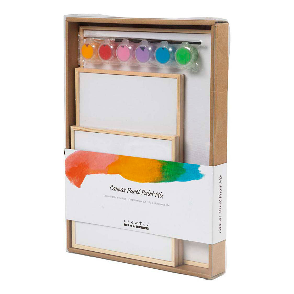 Creativ company http: www.cchobby.nl set-canvas-panelen-kleurrijk-1-doos