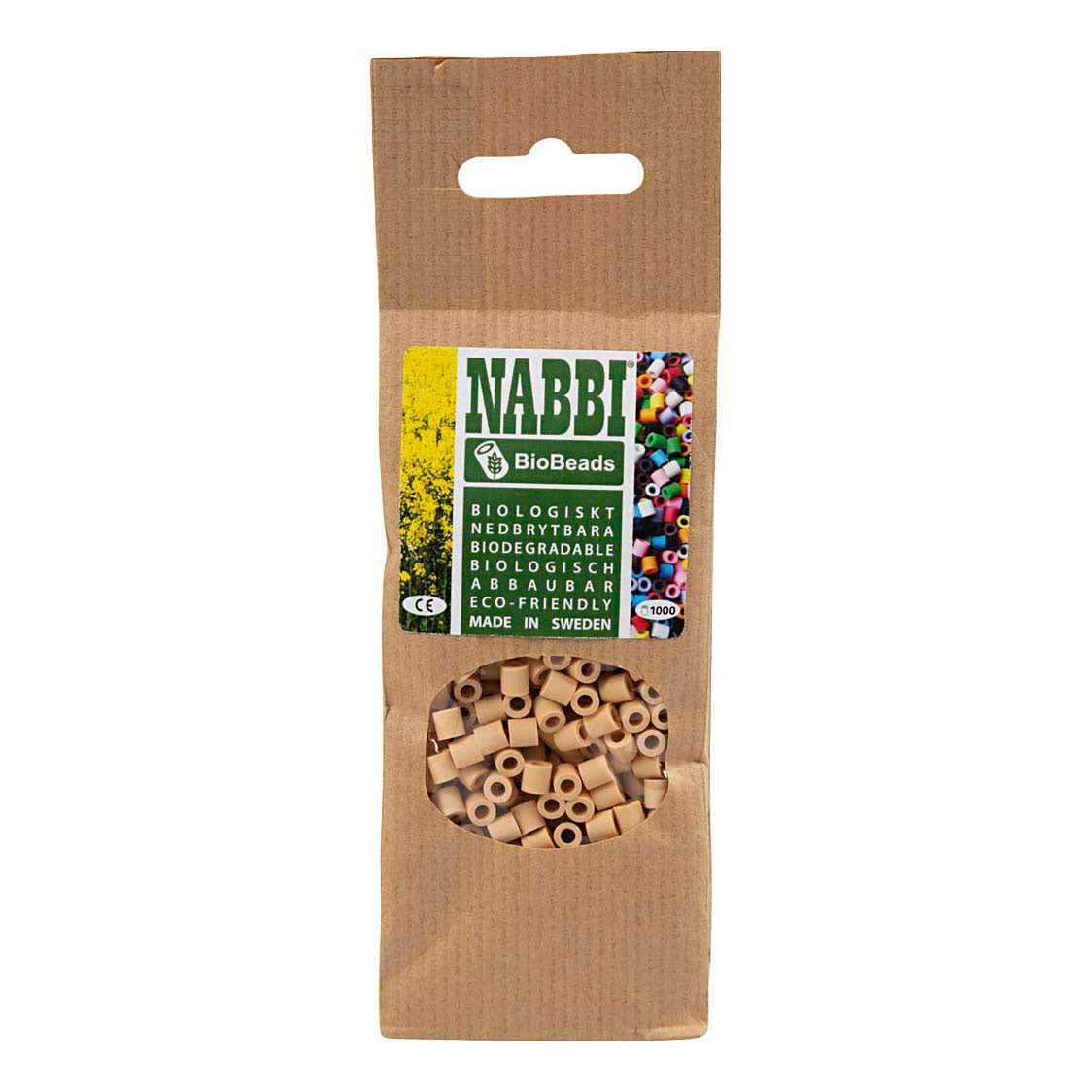 Creativ Company Nabbi Biobeads 5x5mm Creme - 1000 Stück.
