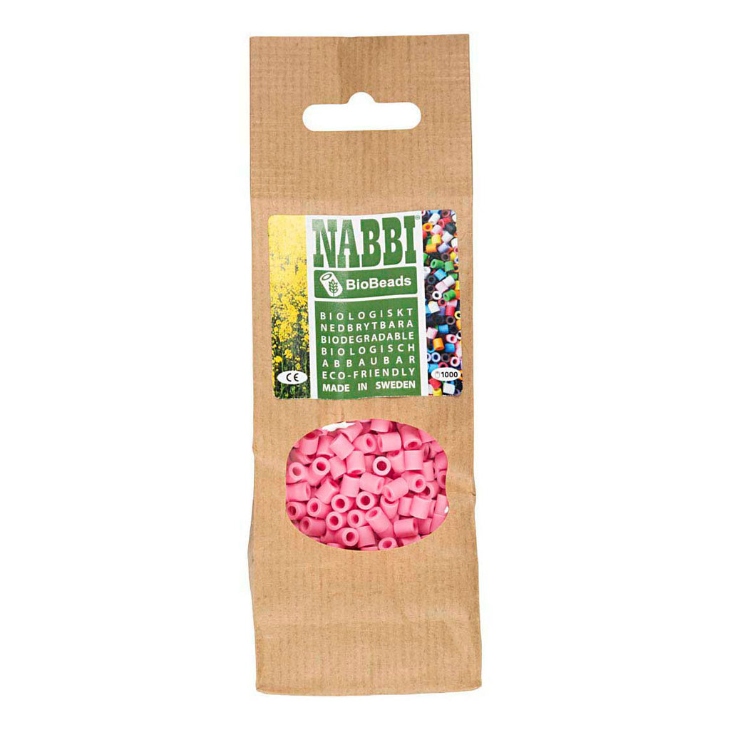 Creativ Company Nabbi Biobeads 5x5mm rosa - 1000 Stück.