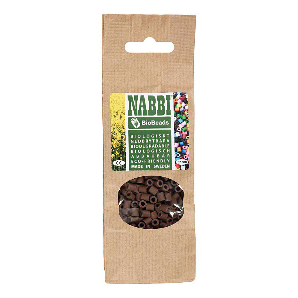 Creativ Company Nabbi Biobeads 5x5mm braun - 1000 Stück.