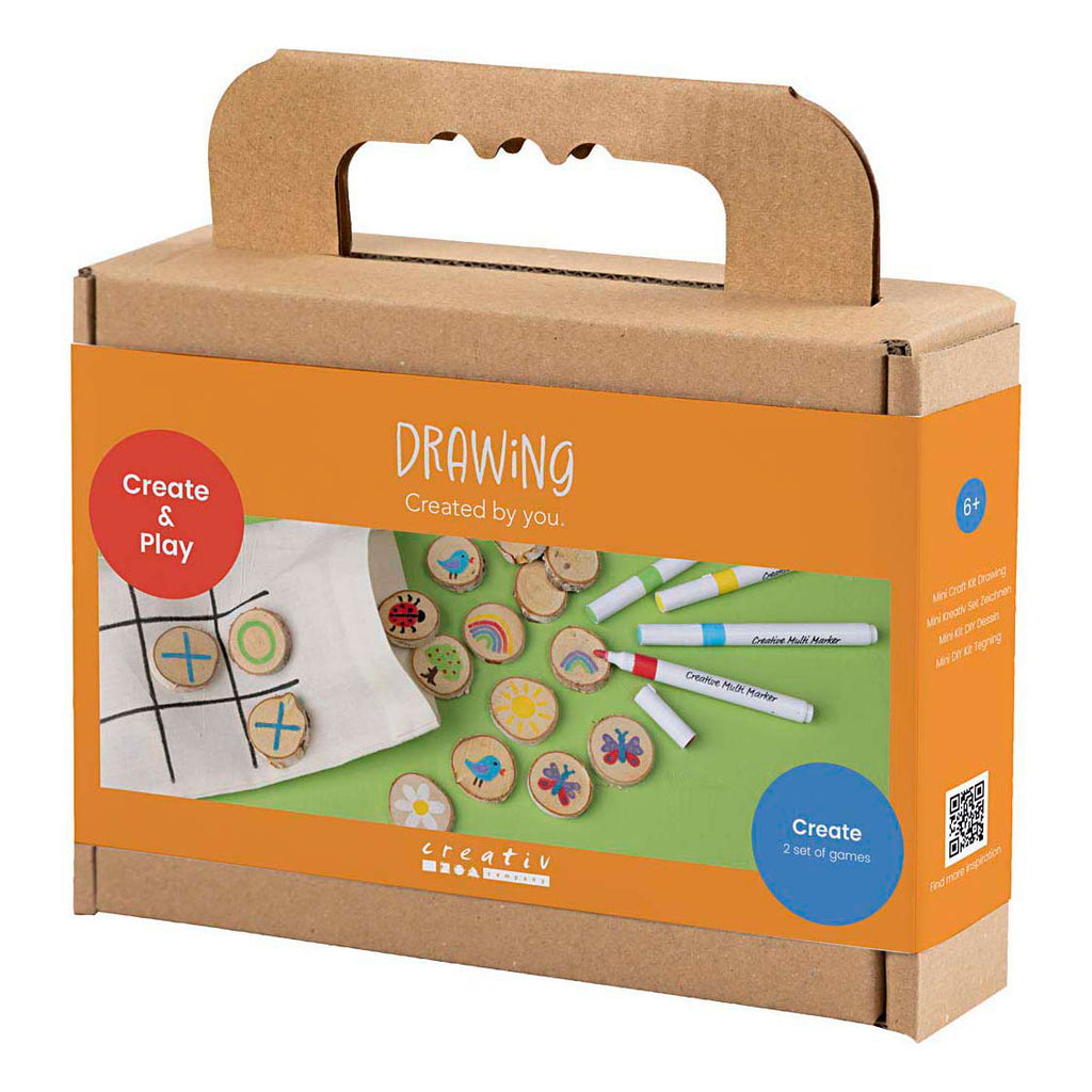 Creativ company http: www.cchobby.nl mini-hobbyset-tekenen-geheugenspel-en-drie-op-een-rij-diverse-kleuren-1-doos