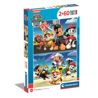 Clementoni legpuzzel paw patrol, 2x60st.