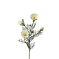 Roberts collection kunstbloem hibiscus spray 68cm wit