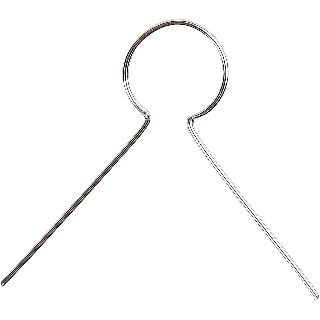 Creativ Company Metallanhänger - versilbert, 50 Stück.