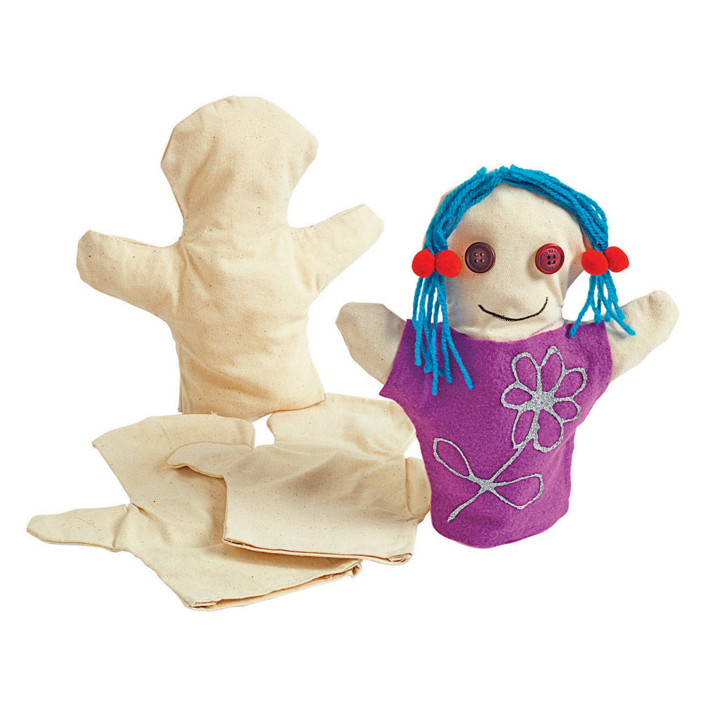 Färben - Dekorieren Sie Ihre eigenen Handpuppen, 12er-Set