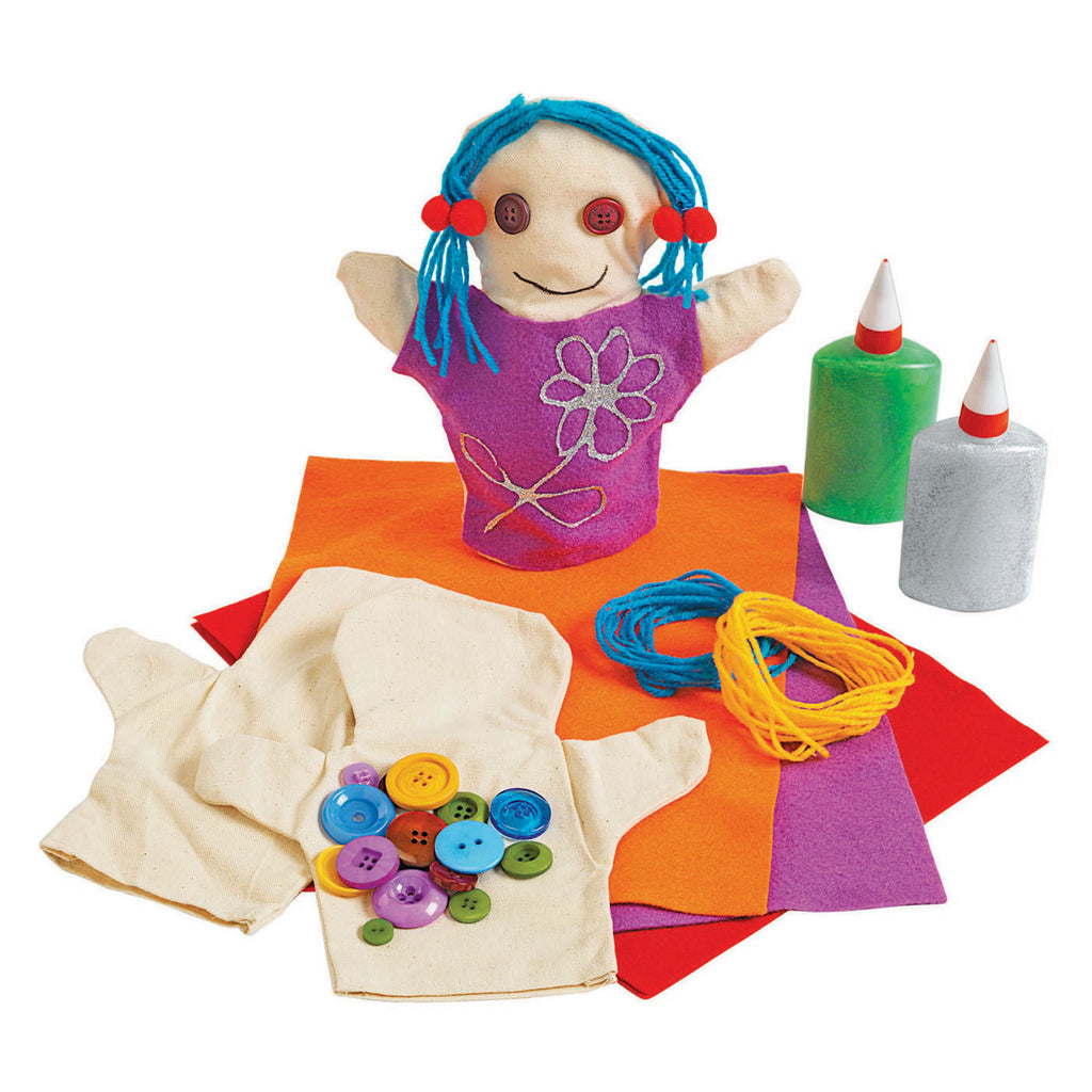 Färben - Dekorieren Sie Ihre eigenen Handpuppen, 12er-Set