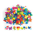 Colorations - bloemen, hart en insecten vormen foam, 500st.