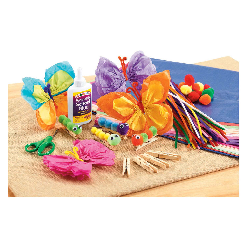 Farben - Pompons in verschiedenen Farben, 300 Stück.