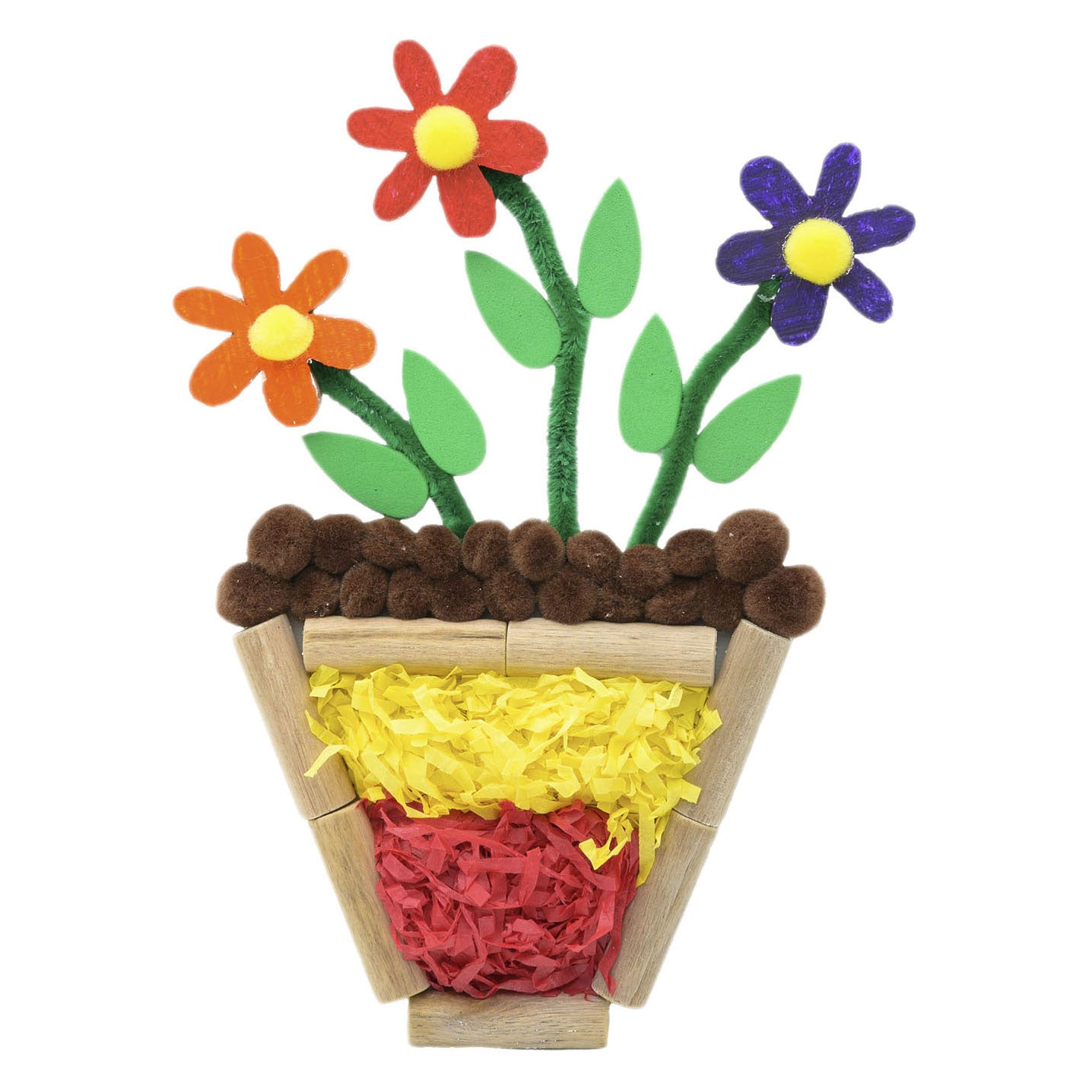 Colorations - kleine Gänseblümchen aus Holz, 20 Stück.