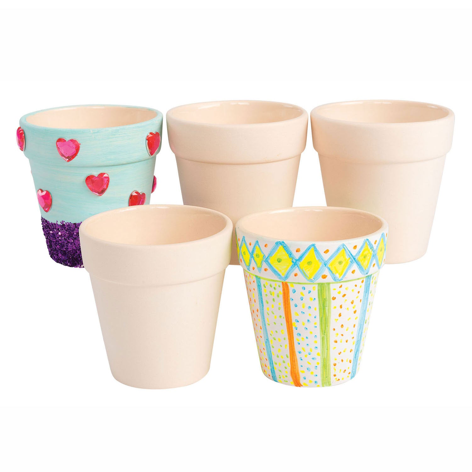 Colorations – Gestalten Sie Ihren eigenen Keramikblumentopf. 12er-Set