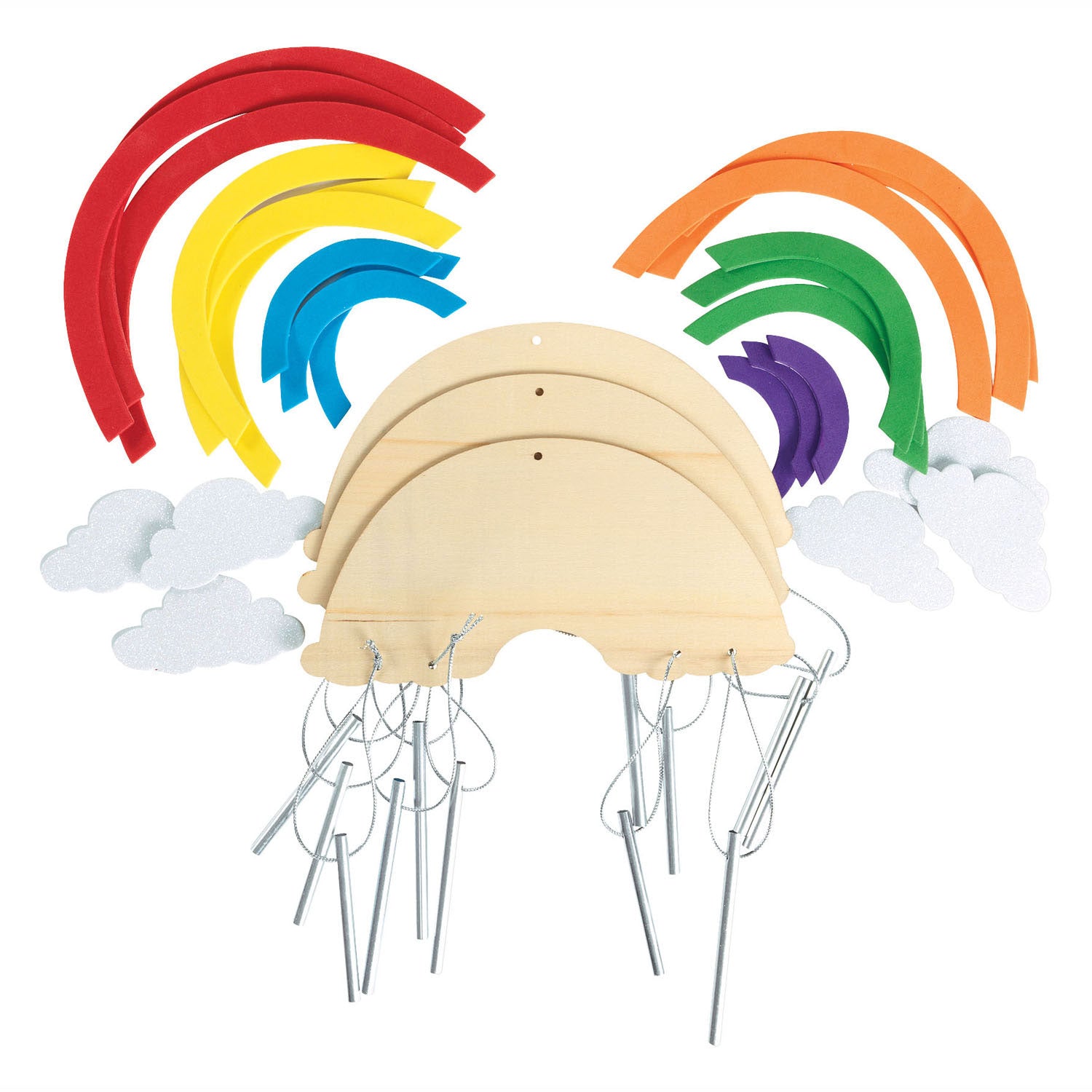 Colorations – Gestalte und dekoriere dein eigenes Windspiel, 12er-Set