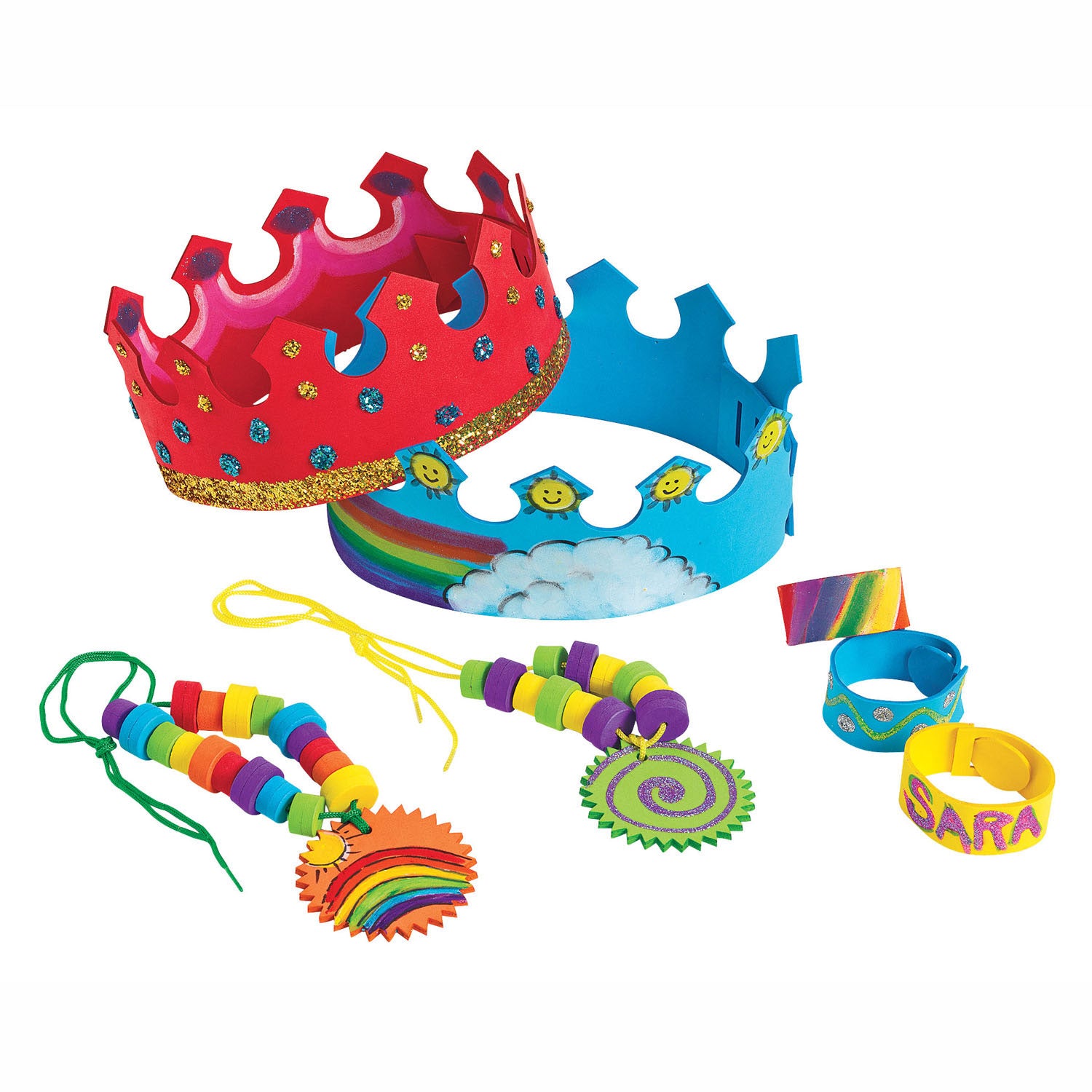 Colorations – Bastel- und Dekorationsset für eigenen Schaumstoffschmuck, 72 Projekte