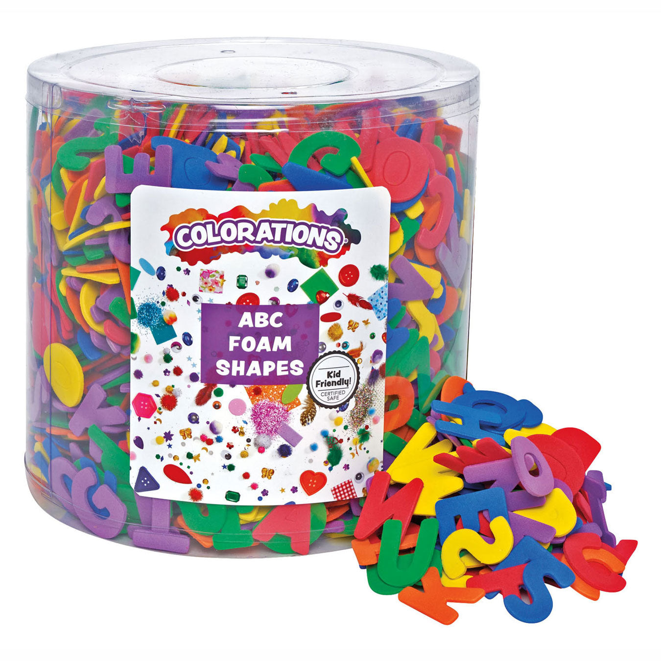 Colorations - ABC-Schaumstoffbuchstaben im Eimer, 2208 Stück.
